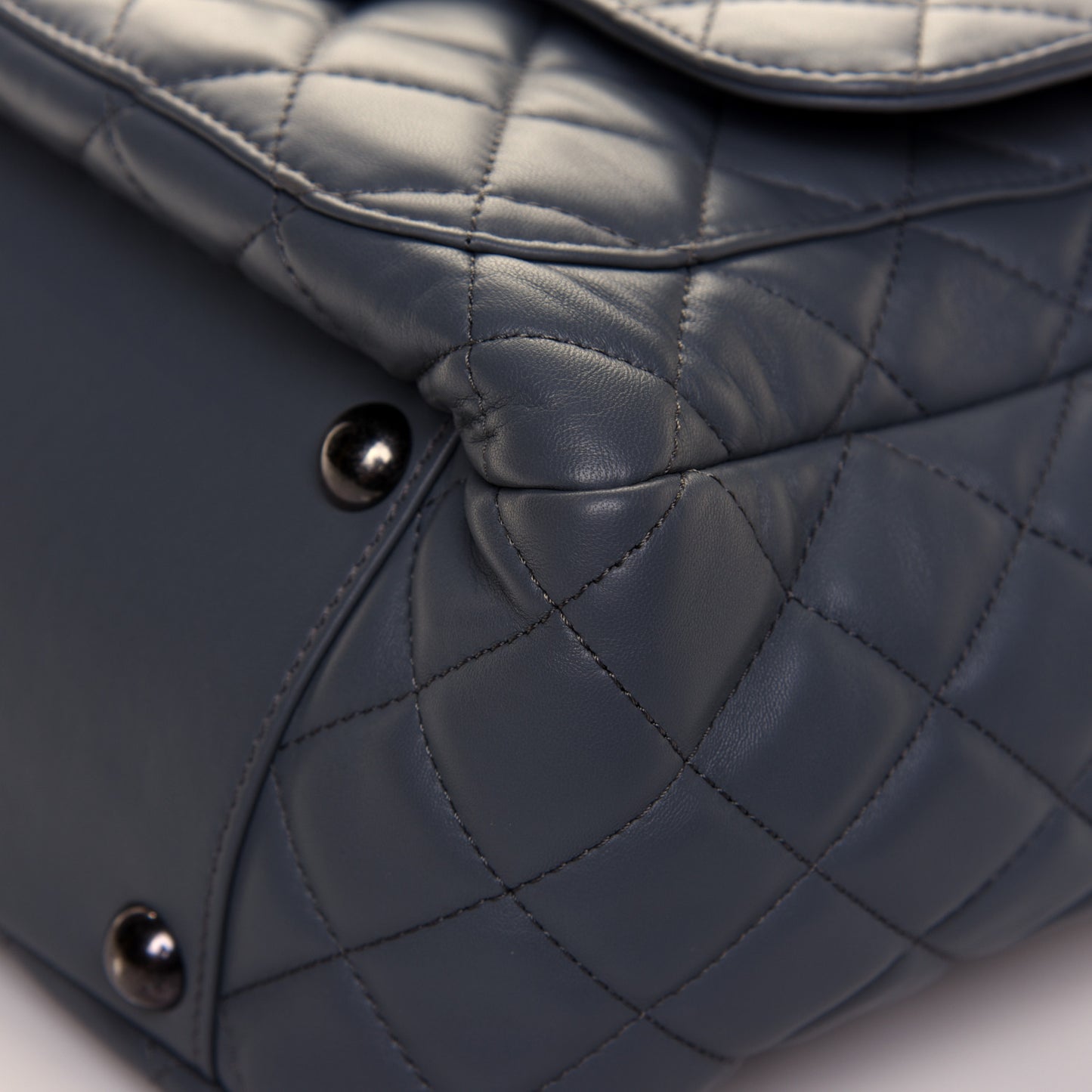 Lambskin Quilted Hobo Blue