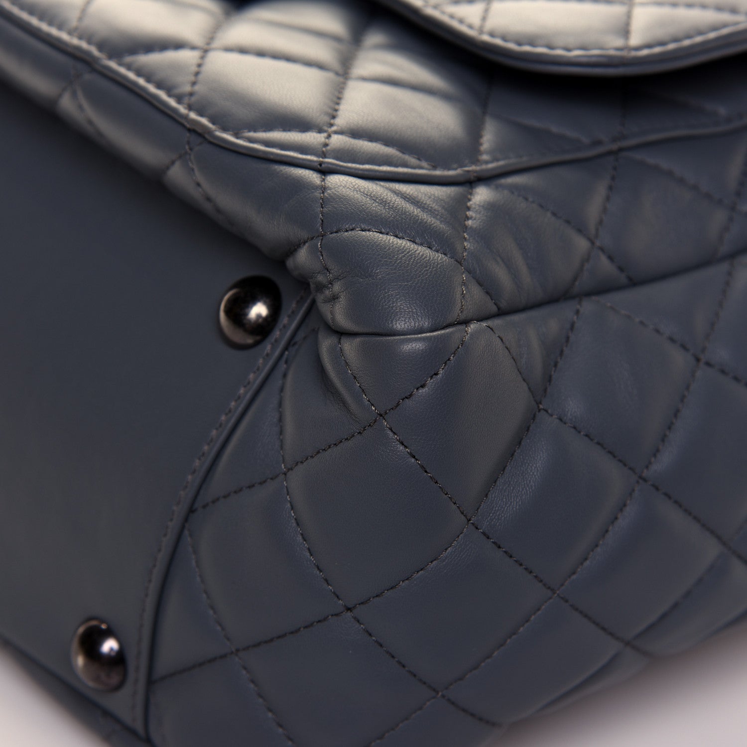 Chanel Lambskin Quilted Hobo Blue 20 of 32