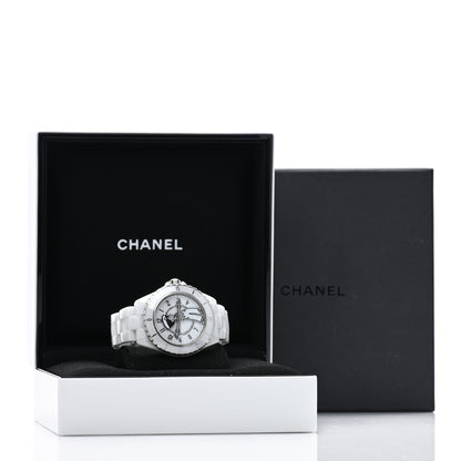 Chanel Stainless Steel Ceramic 38mm J12 Limited Edition Mademoiselle La Pausa Automatic Watch White 5 of 5