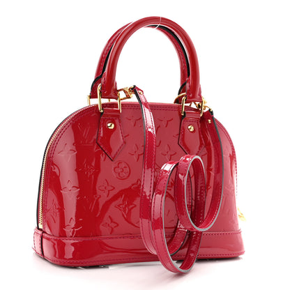Louis Vuitton Vernis Alma BB Cherry 3 of 9