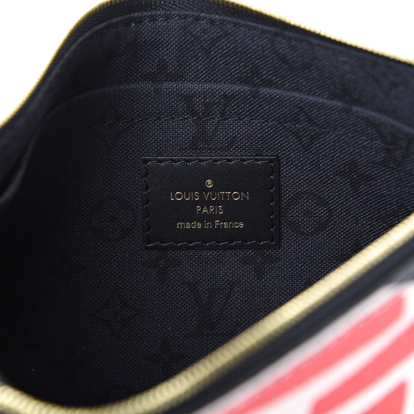 Monogram Giant Crafty Neverfull MM GM Pochette Creme Rouge Black