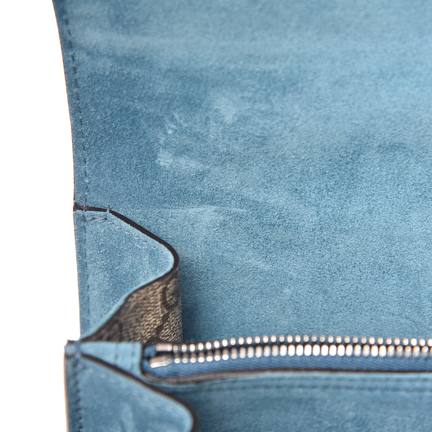 Gucci GG Supreme Monogram Angry Cat Embroidered Medium Dionysus Shoulder Bag Beige Ultramarine 9 of 11