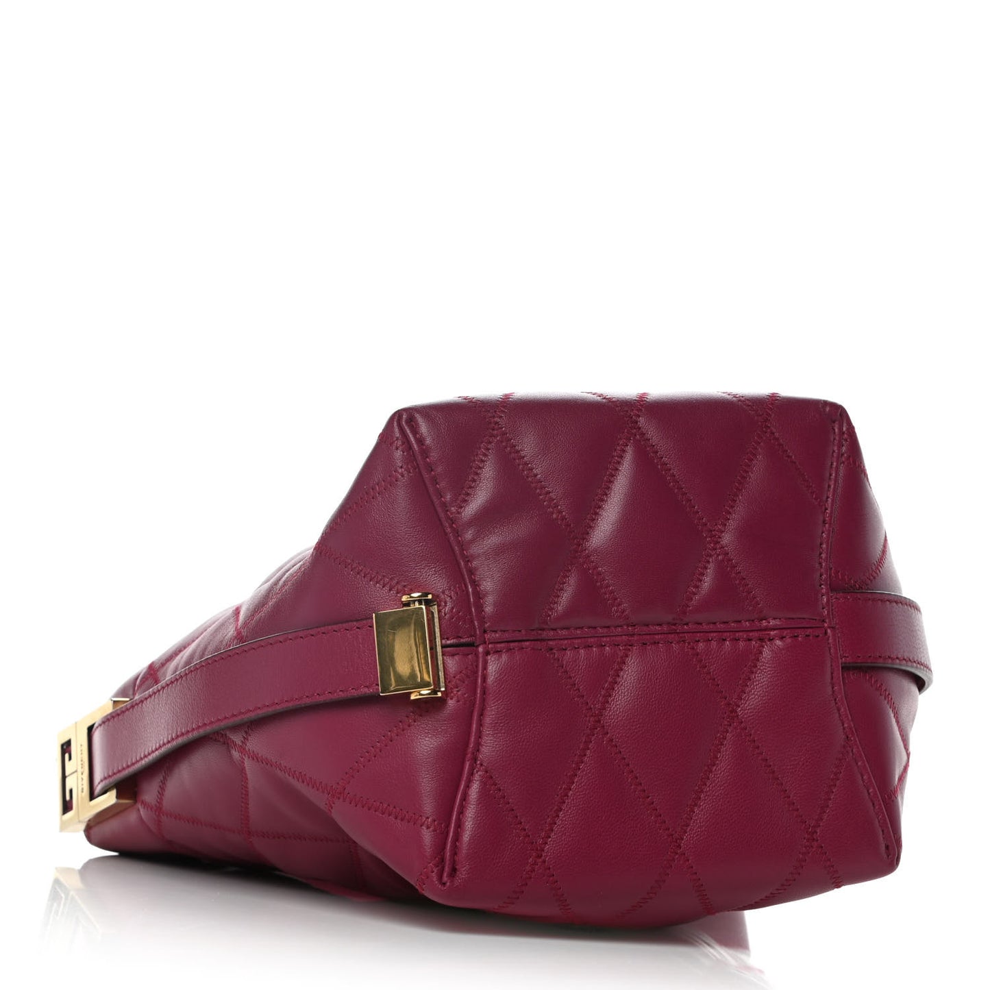 Lambskin Quilted Mini GV Bucket Bag Orchid Purple