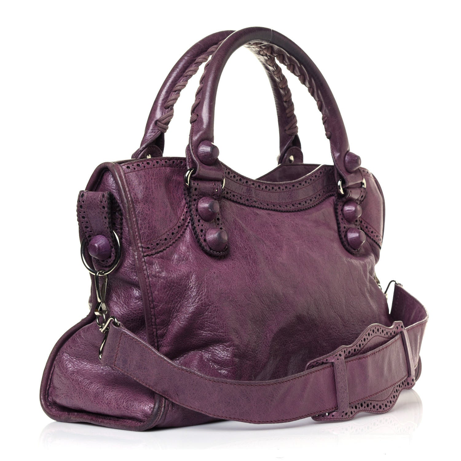 Balenciaga Agneau Giant Brogues Hardware City Murier 2 of 10