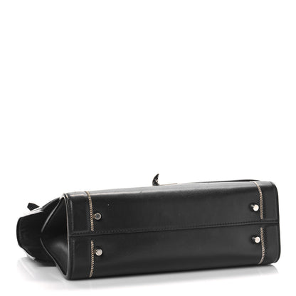Givenchy Grained Calfskin Chain Small Shark Lock Satchel Black 4 of 10