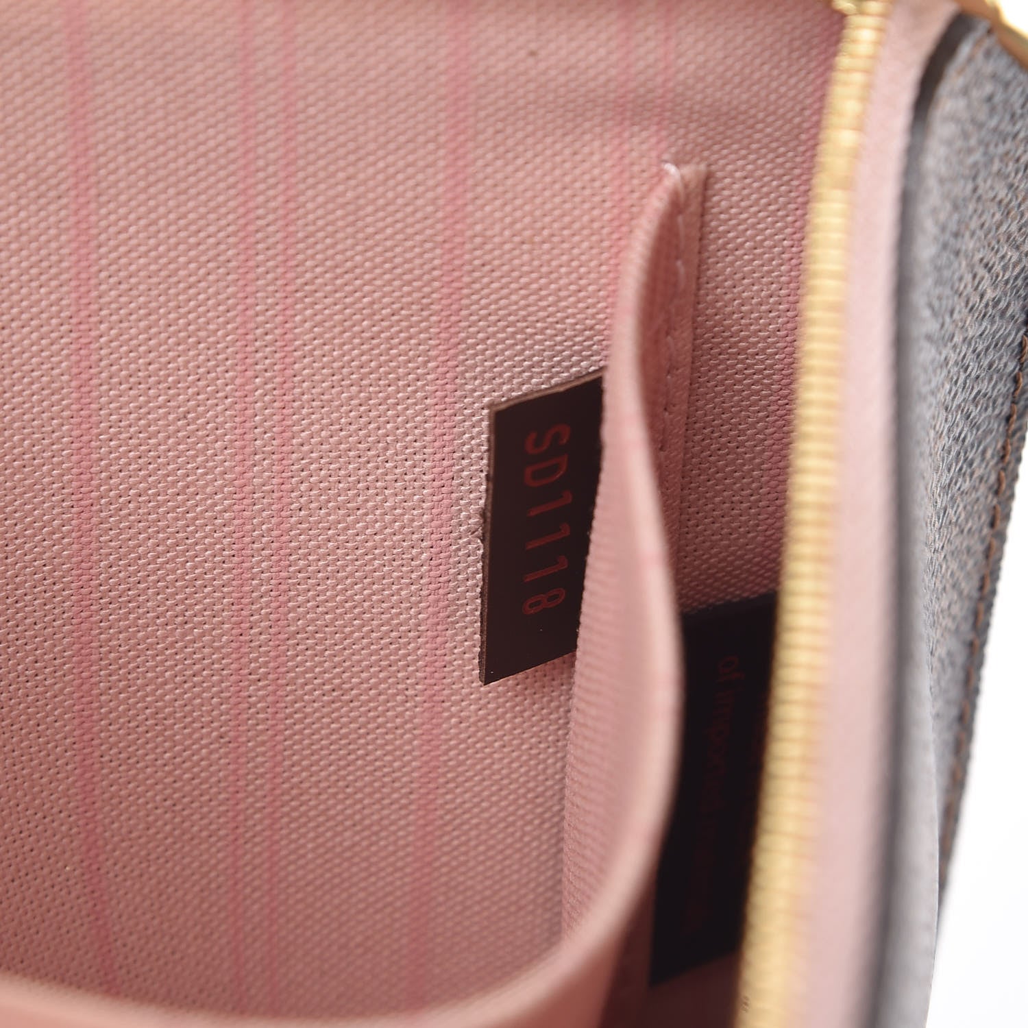 Louis Vuitton Damier Ebene Neverfull MM GM Pochette Rose Ballerine 7 of 7