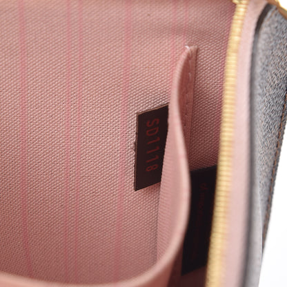 Louis Vuitton Damier Ebene Neverfull MM GM Pochette Rose Ballerine 7 of 7