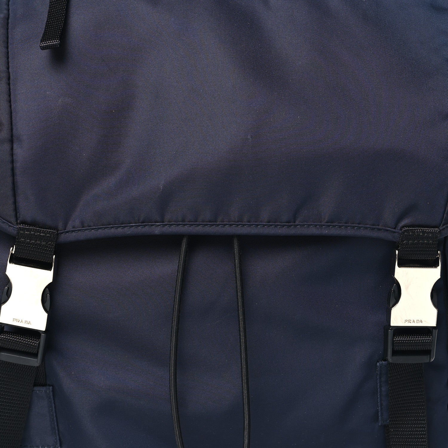 Prada Tessuto Nylon Montagna Double Buckle Backpack Bleu 7 of 10