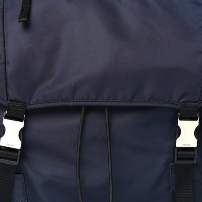 Prada Tessuto Nylon Montagna Double Buckle Backpack Bleu 7 of 10