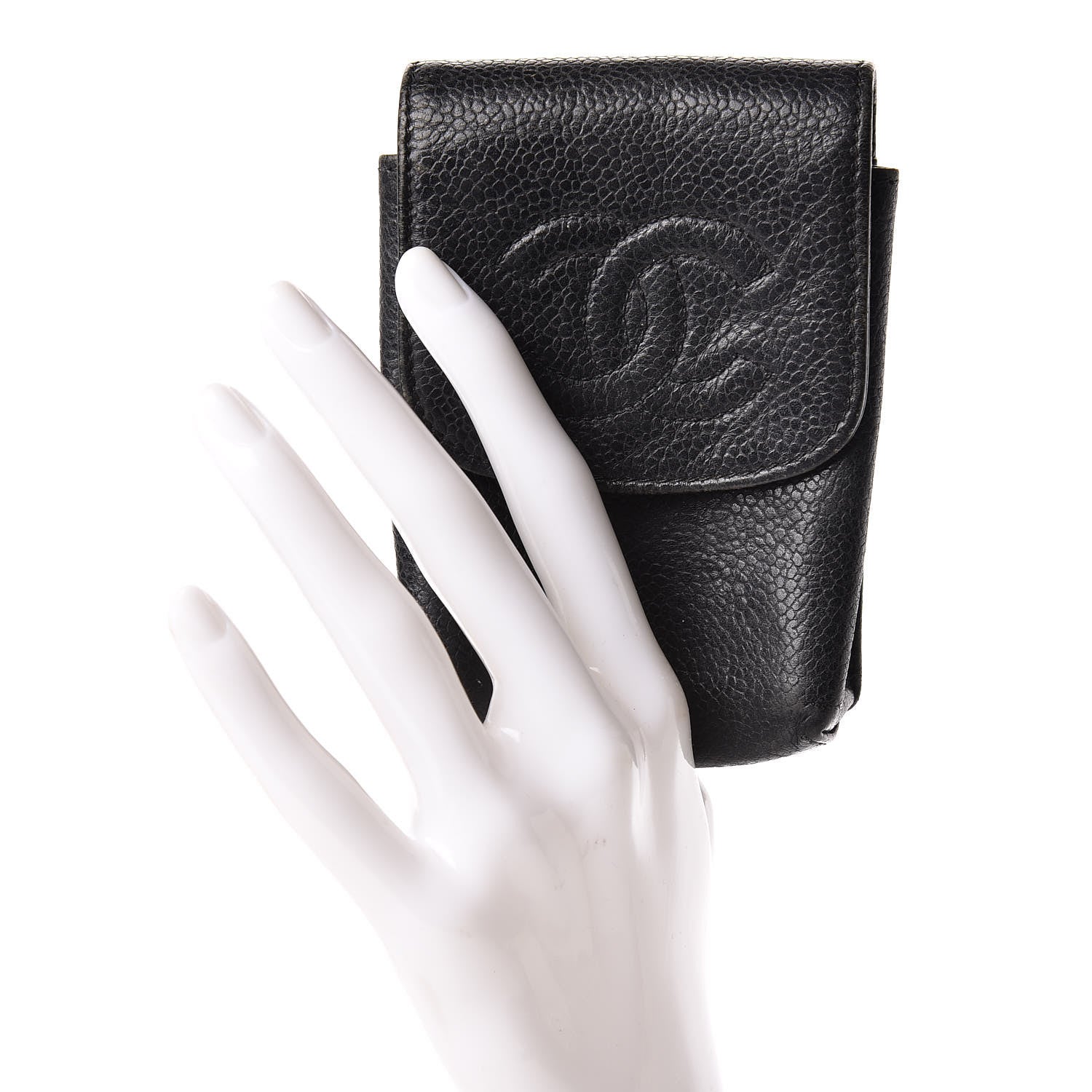 Chanel Caviar Cigarette Case Black 2 of 14