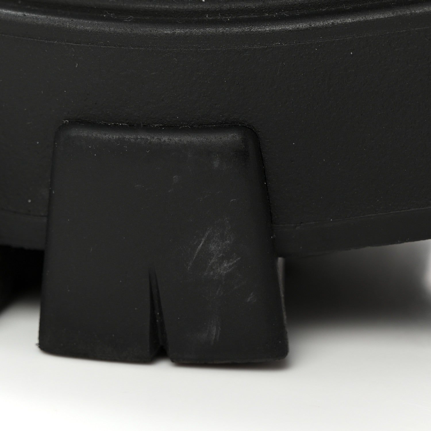 Prada Spazzolato Rois Re-Nylon Metal Triangle Logo Monolith Pouch Pocket 55mm Tall Combat Boots 39.5 Black 11 of 13