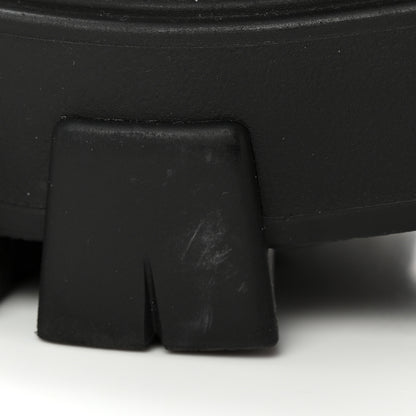Prada Spazzolato Rois Re-Nylon Metal Triangle Logo Monolith Pouch Pocket 55mm Tall Combat Boots 39.5 Black 11 of 13