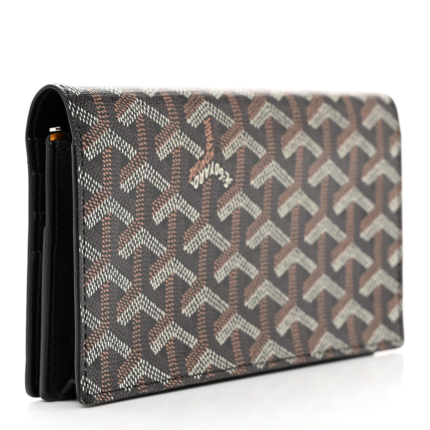 Goyardine Long Bi-Fold Wallet Black