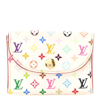 Louis Vuitton Monogram Multicolor Business Card Holder White Litchi 1 of 7