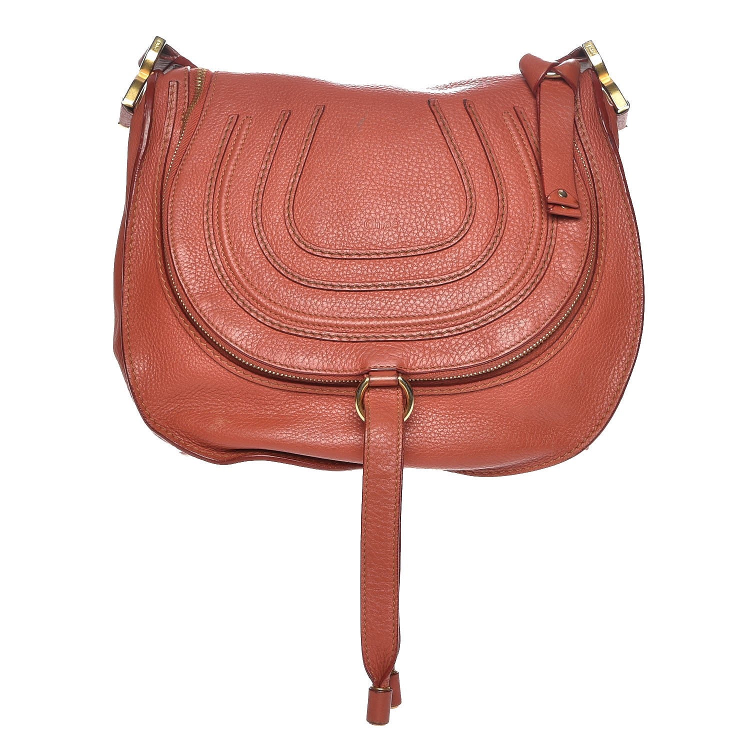 Chloe Calfskin Medium Marcie Crossbody Bag Maple Leaf 1 of 14