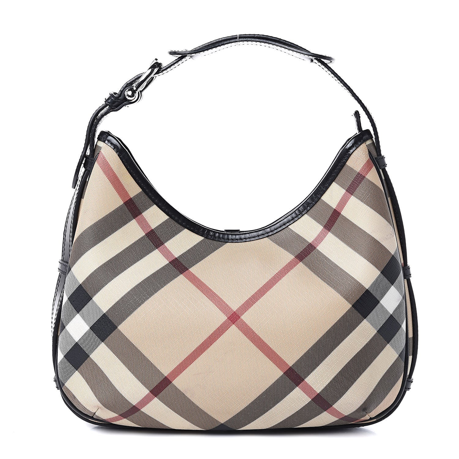Burberry Nova Check Shoulder Bag Black 1 of 16