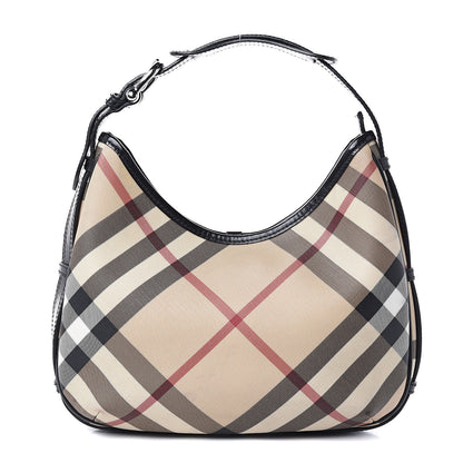 Burberry Nova Check Shoulder Bag Black 1 of 16