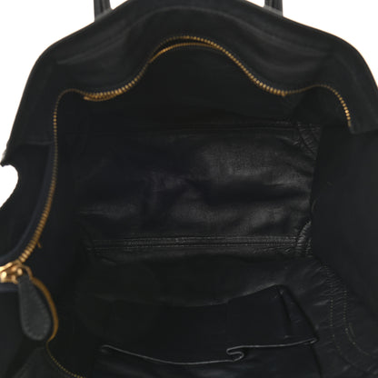 Celine Nubuck Smooth Calfskin Medium Luggage Black 5 of 14