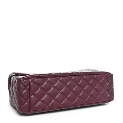 Chanel Caviar Quilted XXL Travel Flap Bag Burgundy 4 of 10