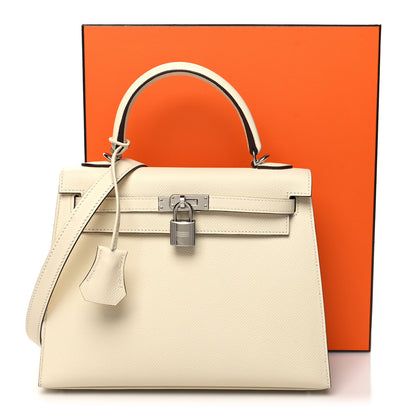 Hermes Epsom Verso Kelly Sellier 25 Nata Ocre 10 of 10