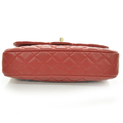 Chanel Lambskin Quilted Cruise Charm Medium Flap Red 4 of 9