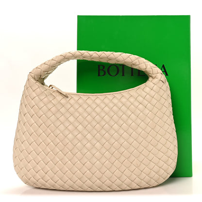 Bottega Veneta Supple Nappa Intrecciato Padded Small Veneta Hobo Sea Salt 11 of 11