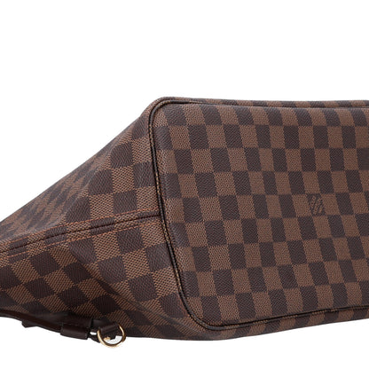 Louis Vuitton Damier Ebene Neo Neverfull MM Rose Ballerine 9 of 12