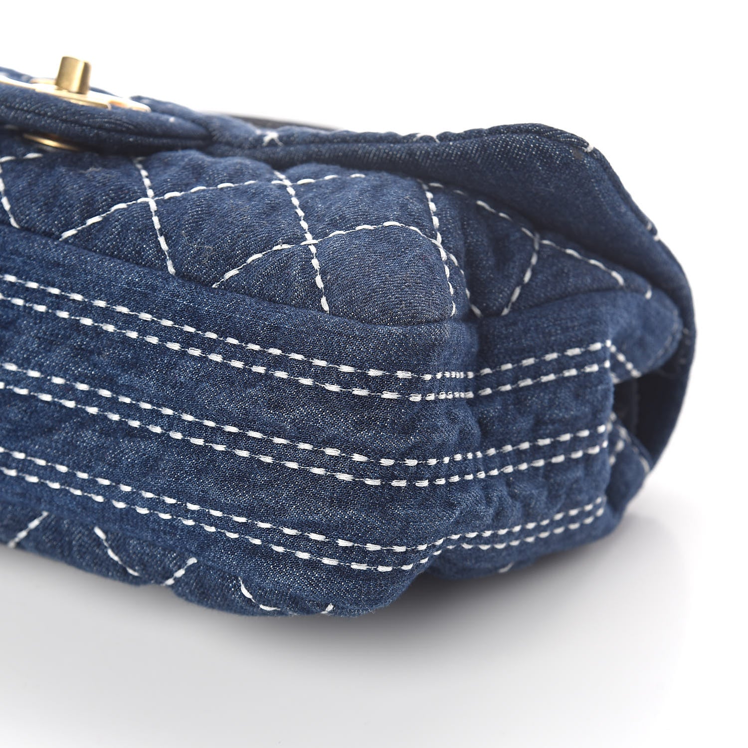 Chanel Denim Quilted Single Flap Blue 10 of 10