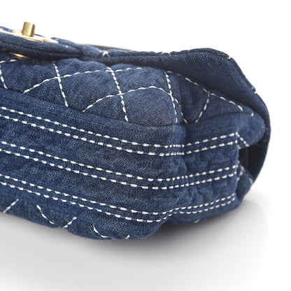 Chanel Denim Quilted Single Flap Blue 10 of 10