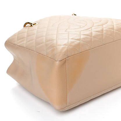 Chanel Caviar Quilted Grand Shopping Tote GST Beige 11 of 12