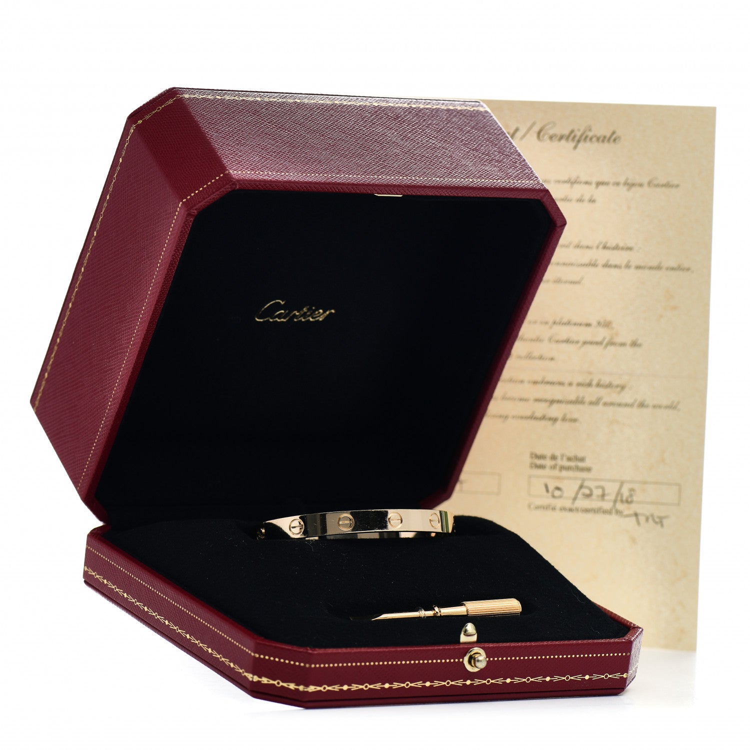 Cartier 18K Yellow Gold LOVE Bracelet 16 5 of 5