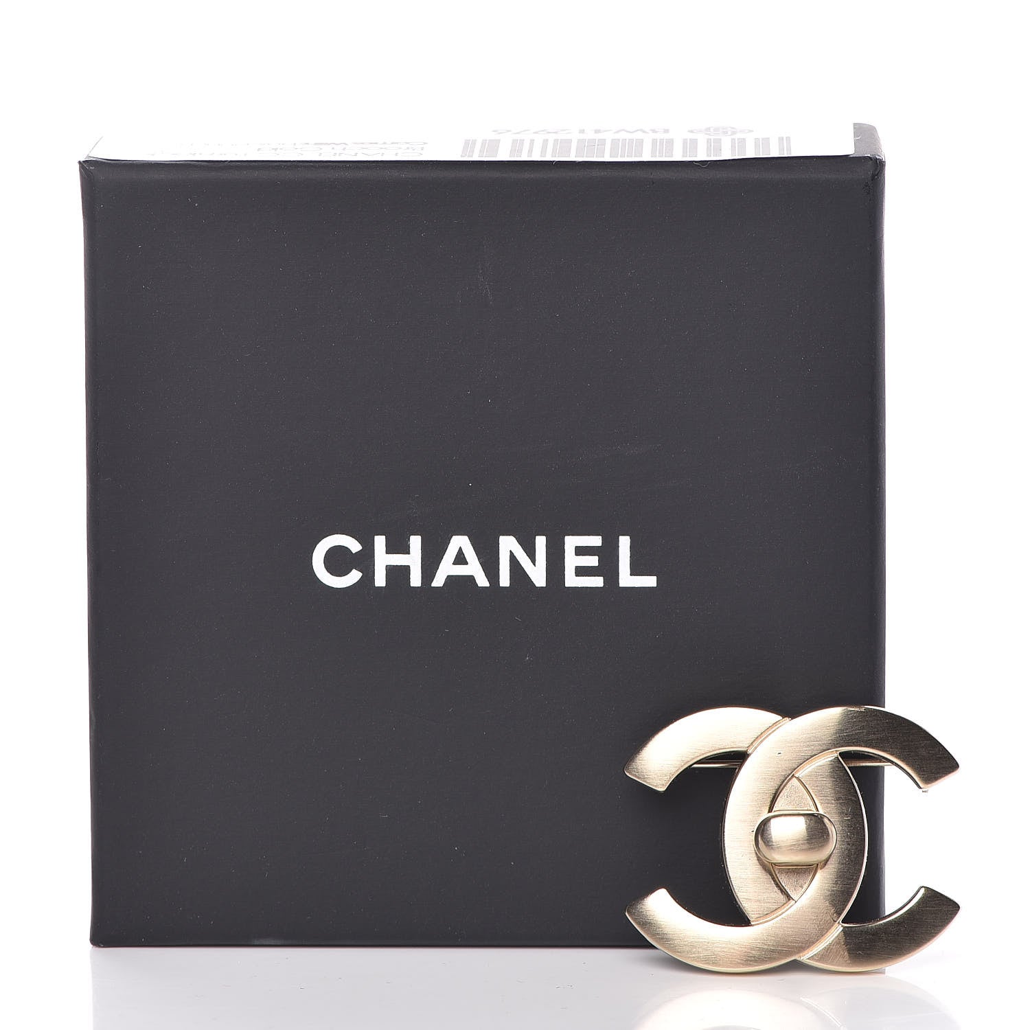 Chanel CC Turnlock Brooch Gold 5 of 5