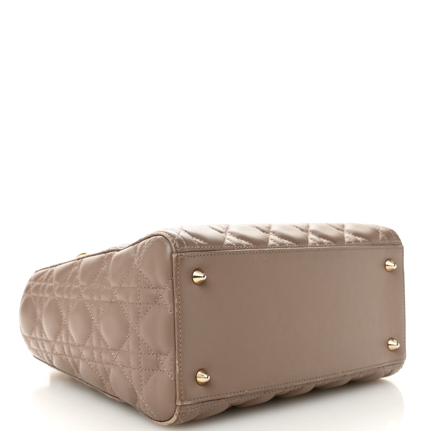 Christian Dior Lambskin Cannage Medium Lady Dior Warm Taupe 4 of 13