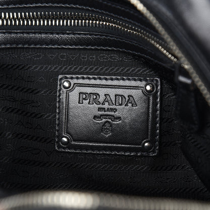 Prada Nappa Ruffle Bauletto Black 5 of 9