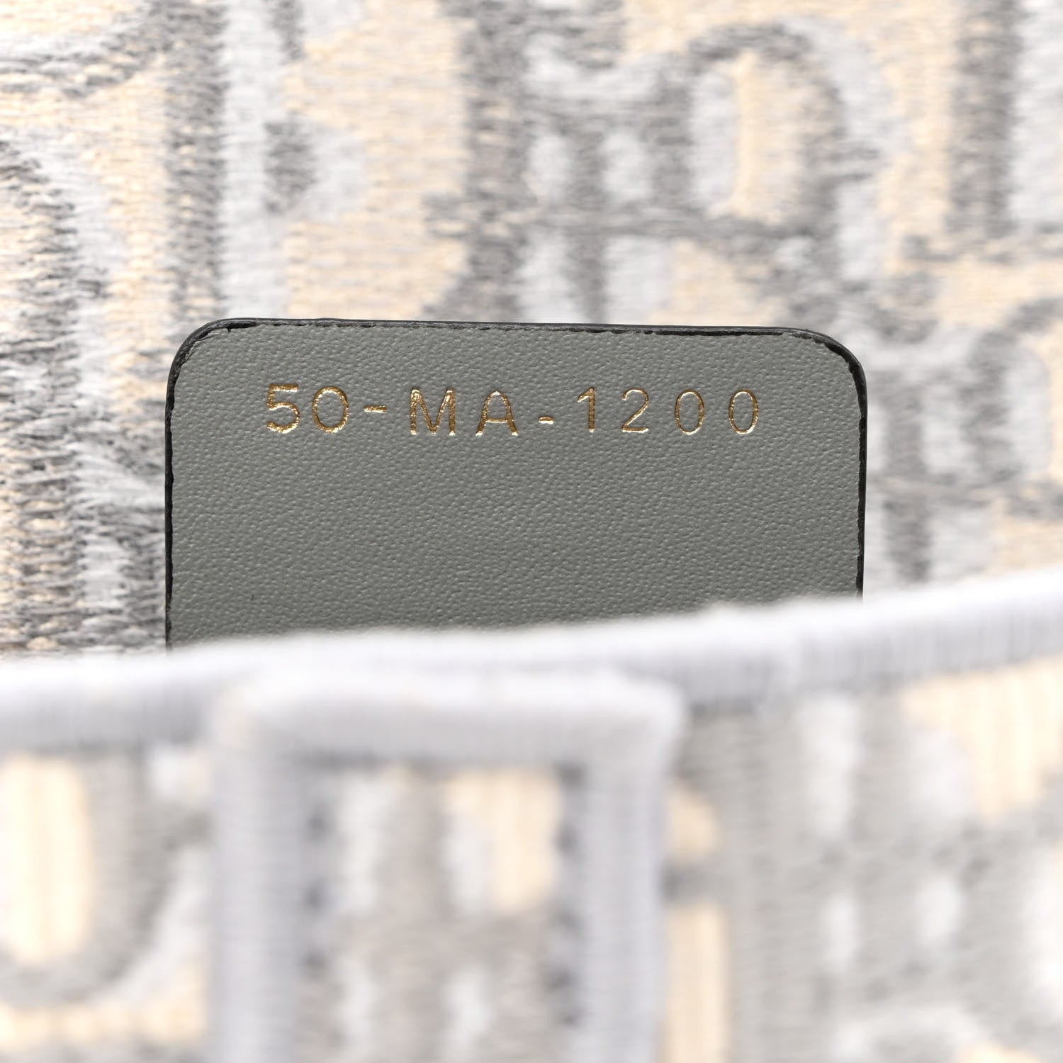 Christian Dior Oblique Slim Saddle Pouch Grey 7 of 14