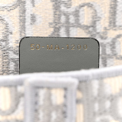 Christian Dior Oblique Slim Saddle Pouch Grey 7 of 14