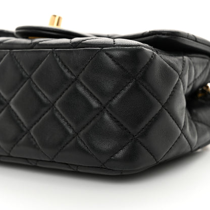 Chanel Lambskin Quilted Mini Pearl Crush Flap Black 10 of 14