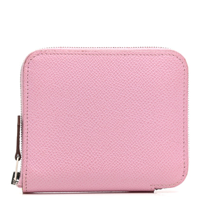 Hermes Epsom Silk'in Compact Wallet Mauve Sylvestre 1 of 8