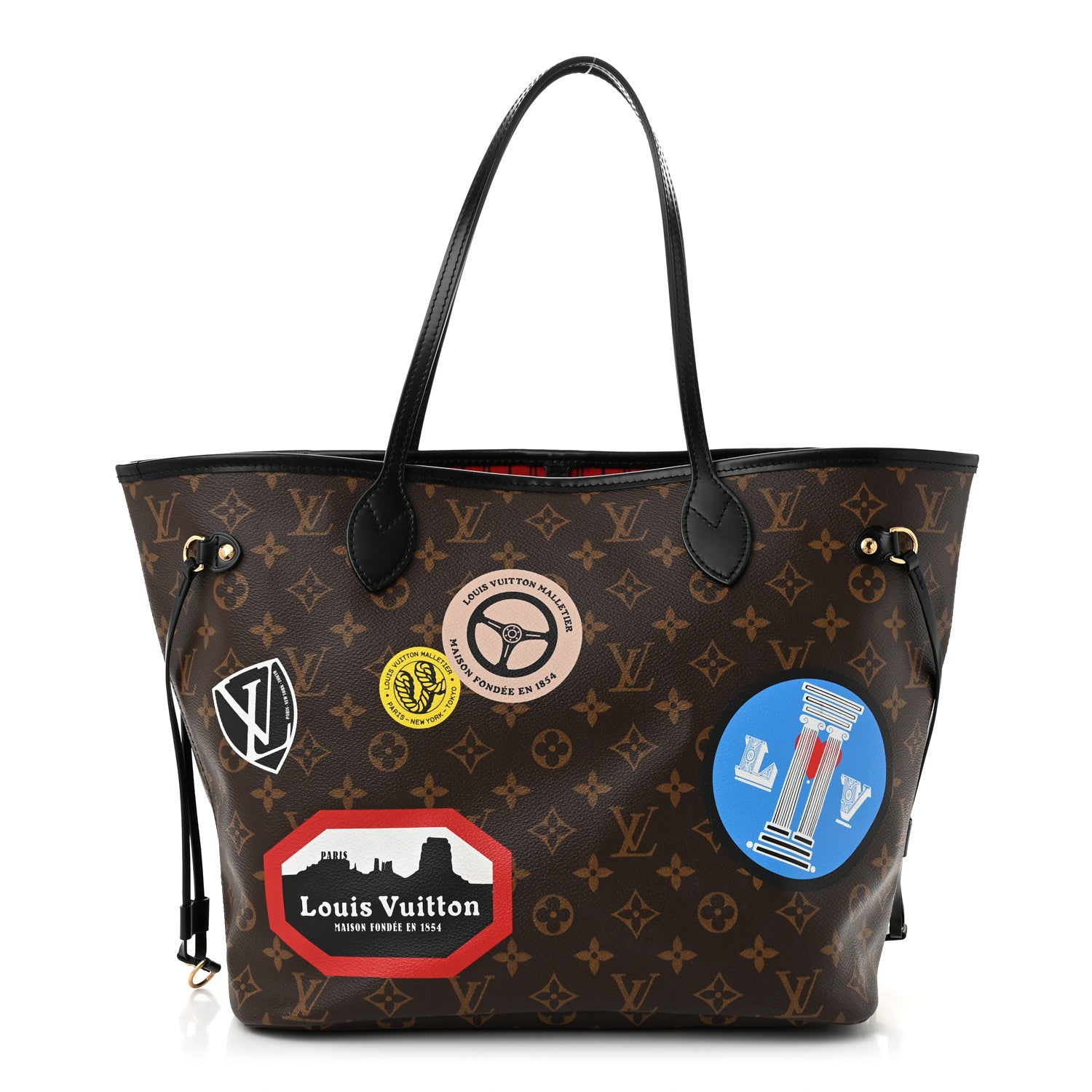Louis Vuitton Monogram My LV World Tour Neverfull MM 1 of 12