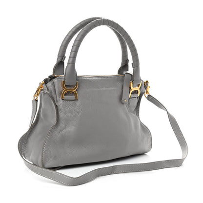 Chloe Calfskin Medium Marcie Satchel Cashmere Grey 3 of 9