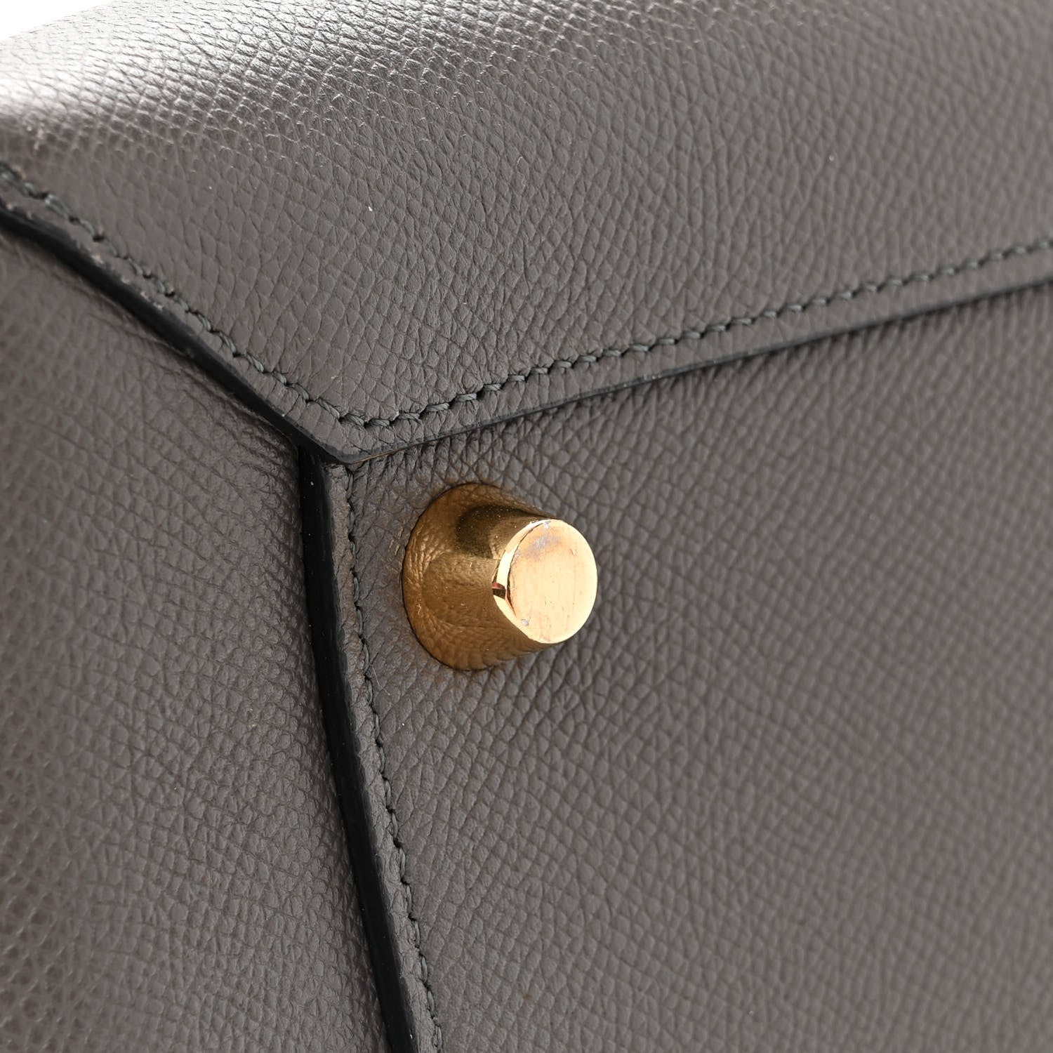 Celine Grained Calfskin Mini Belt Bag Grey 11 of 12