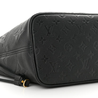 Louis Vuitton Empreinte Monogram Giant Neverfull MM Black 9 of 11