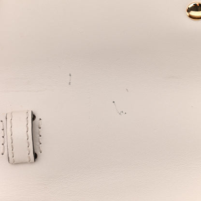 Gucci Calfskin Animal Studs Mini Sylvie Top Handle Bag White 11 of 15