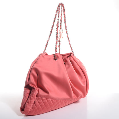 Chanel Satin Melrose Cabas Red 3 of 7