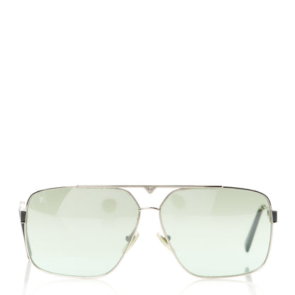 Louis Vuitton Metal Aviator Sunglasses Z1092W Green 2 of 8