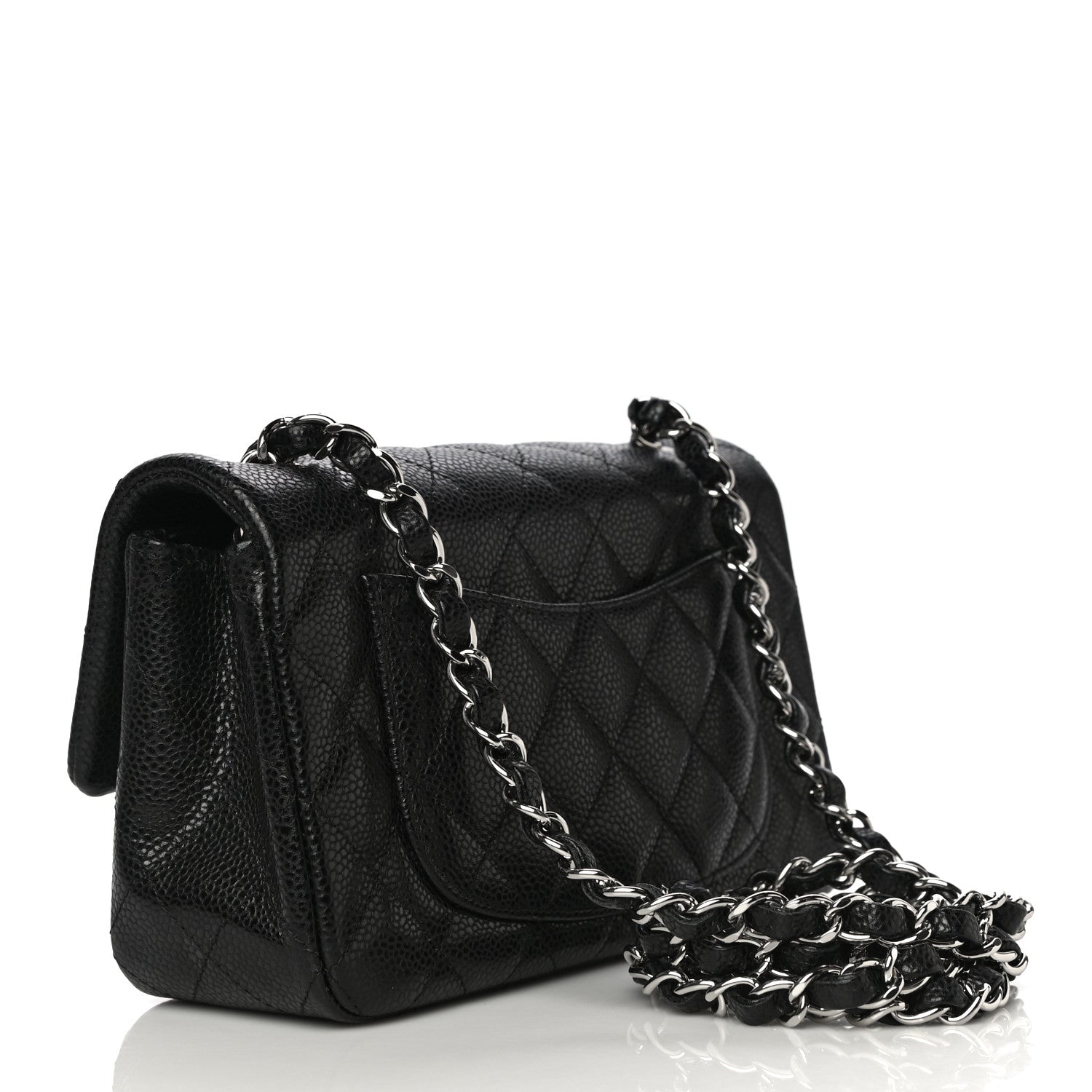 Chanel Caviar Quilted Mini Rectangular Flap Black 3 of 12