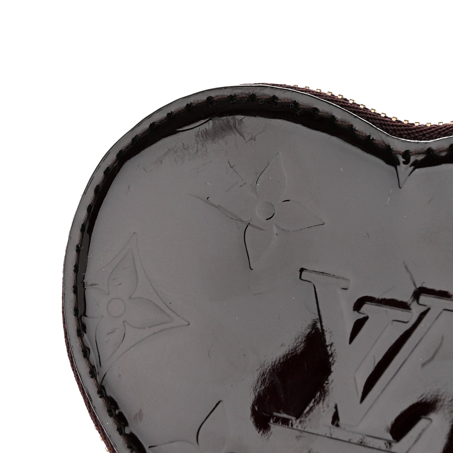 Louis Vuitton Vernis Coeur Heart Coin Purse Amarante 7 of 10