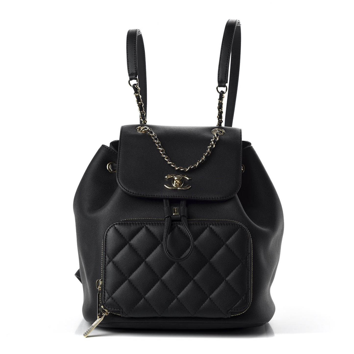 Caviar Quilted Business Affinity Backpack Black