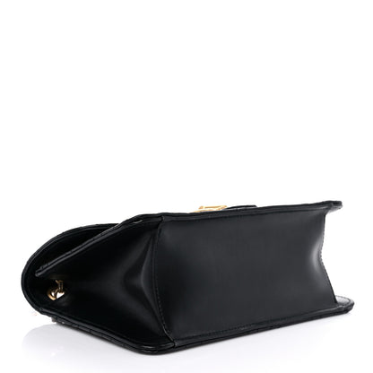 Salvatore Ferragamo Calfskin Quilted Gancini Flap Bag Black 3 of 12