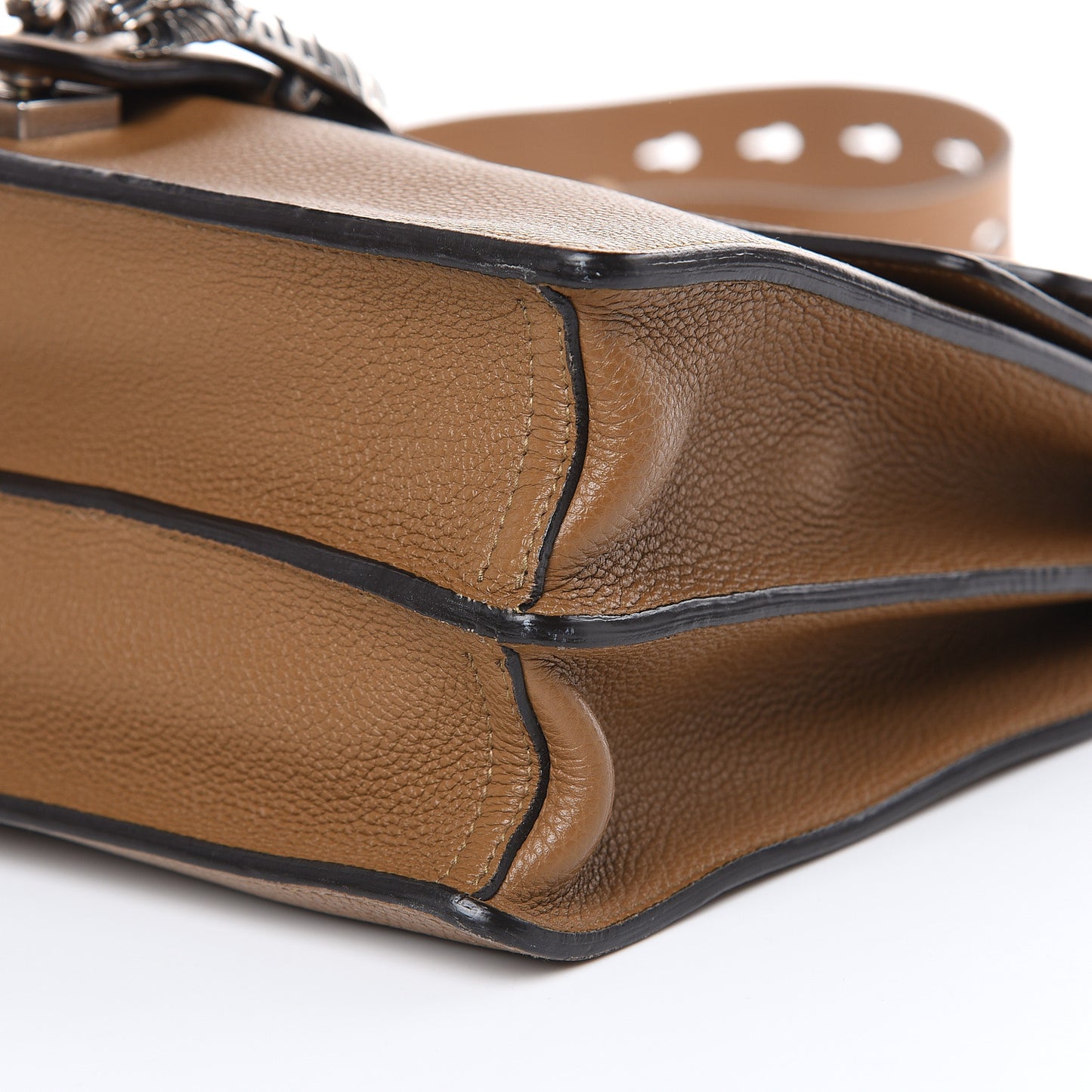 Pebbled Calfskin Medium Dionysus Messenger Bag Natural Tan